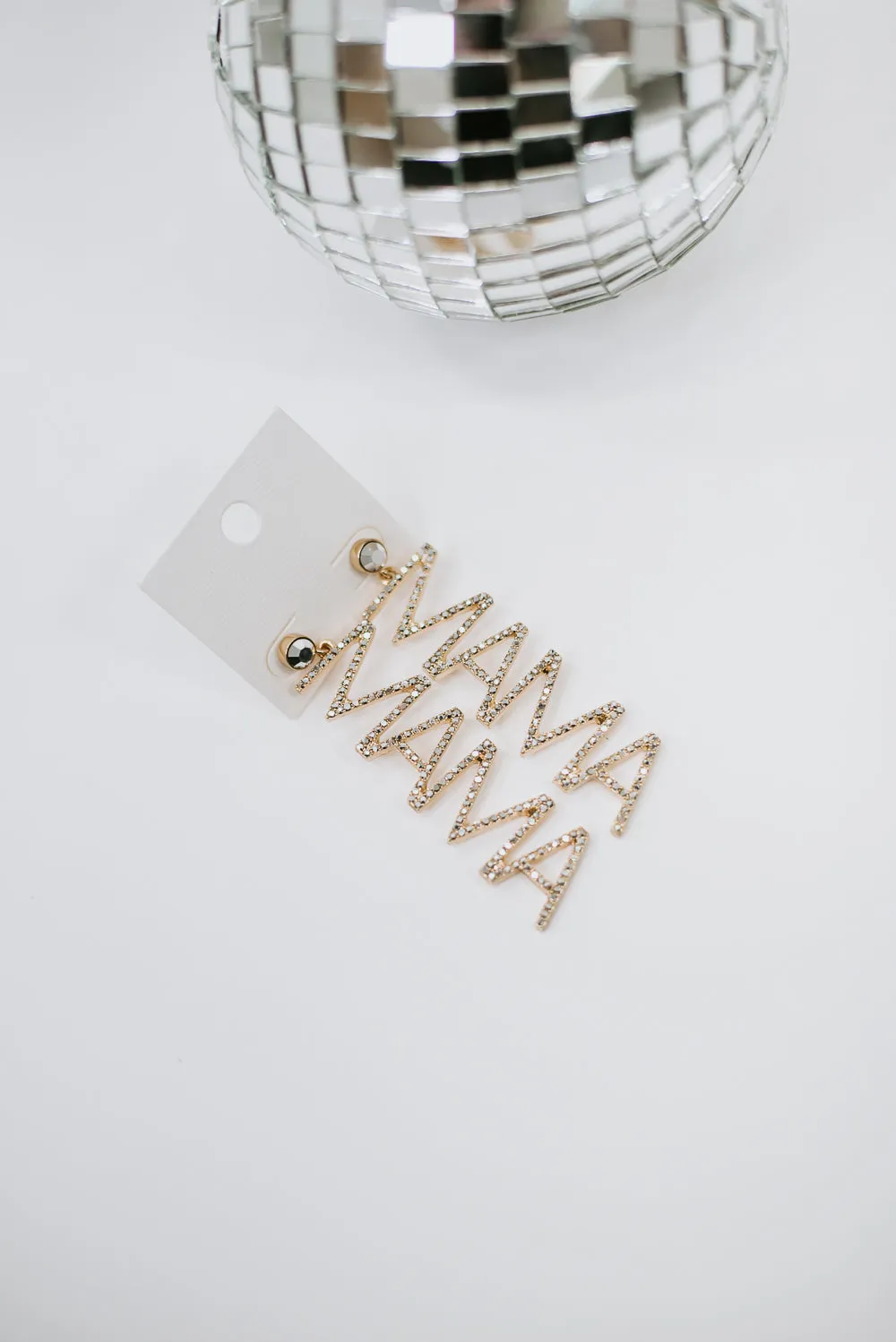 Mama Dangle Earring, Gold