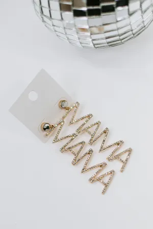 Mama Dangle Earring, Gold