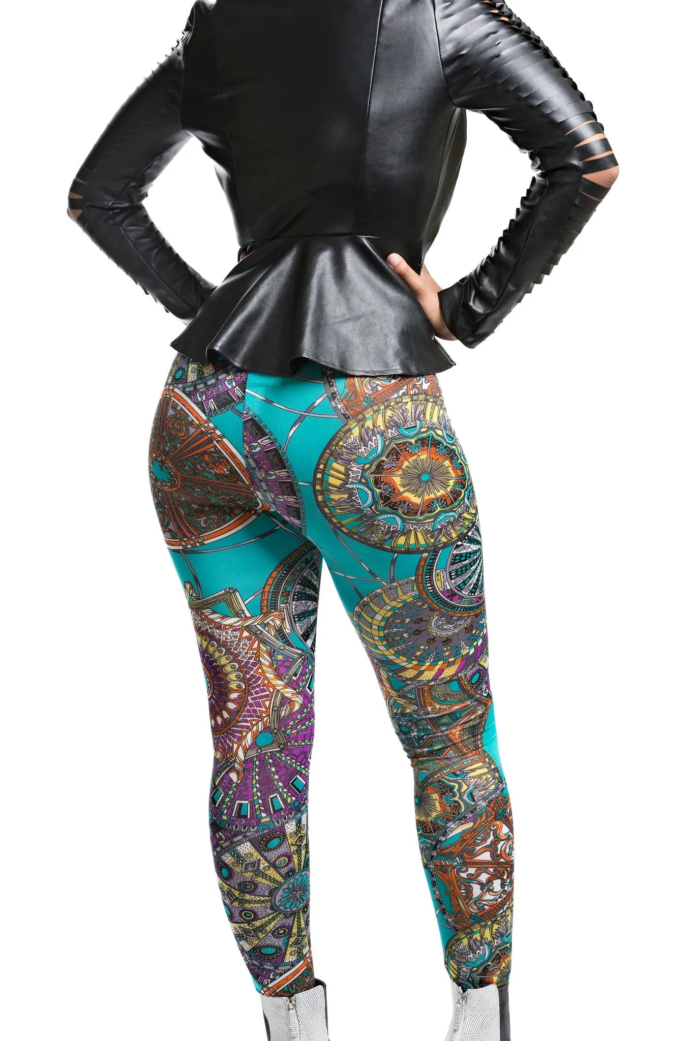 MARBLE PRINT LEGGINGS