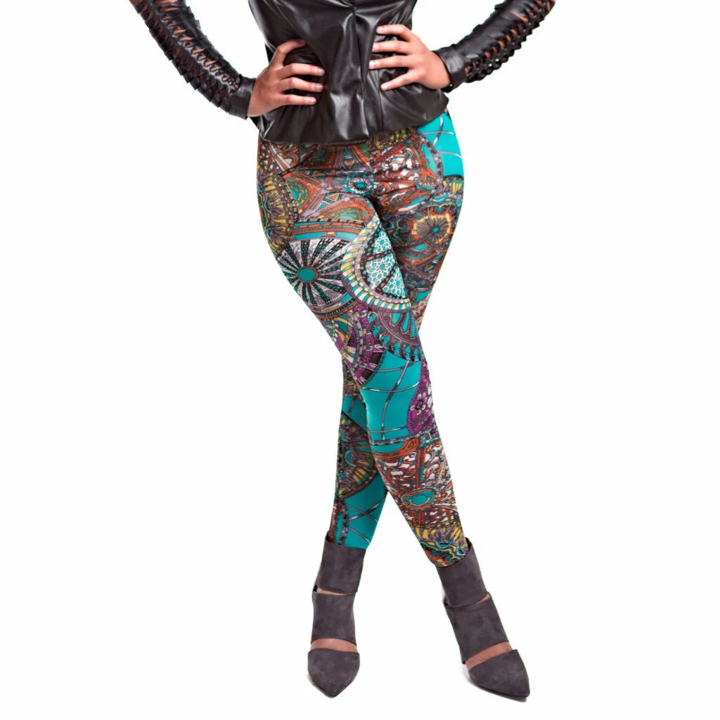 MARBLE PRINT LEGGINGS