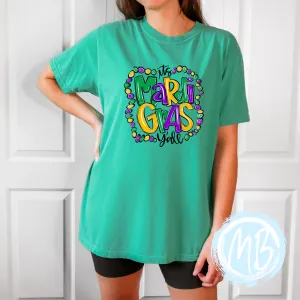 Mardi Gras Y'all Youth & Adult Tee