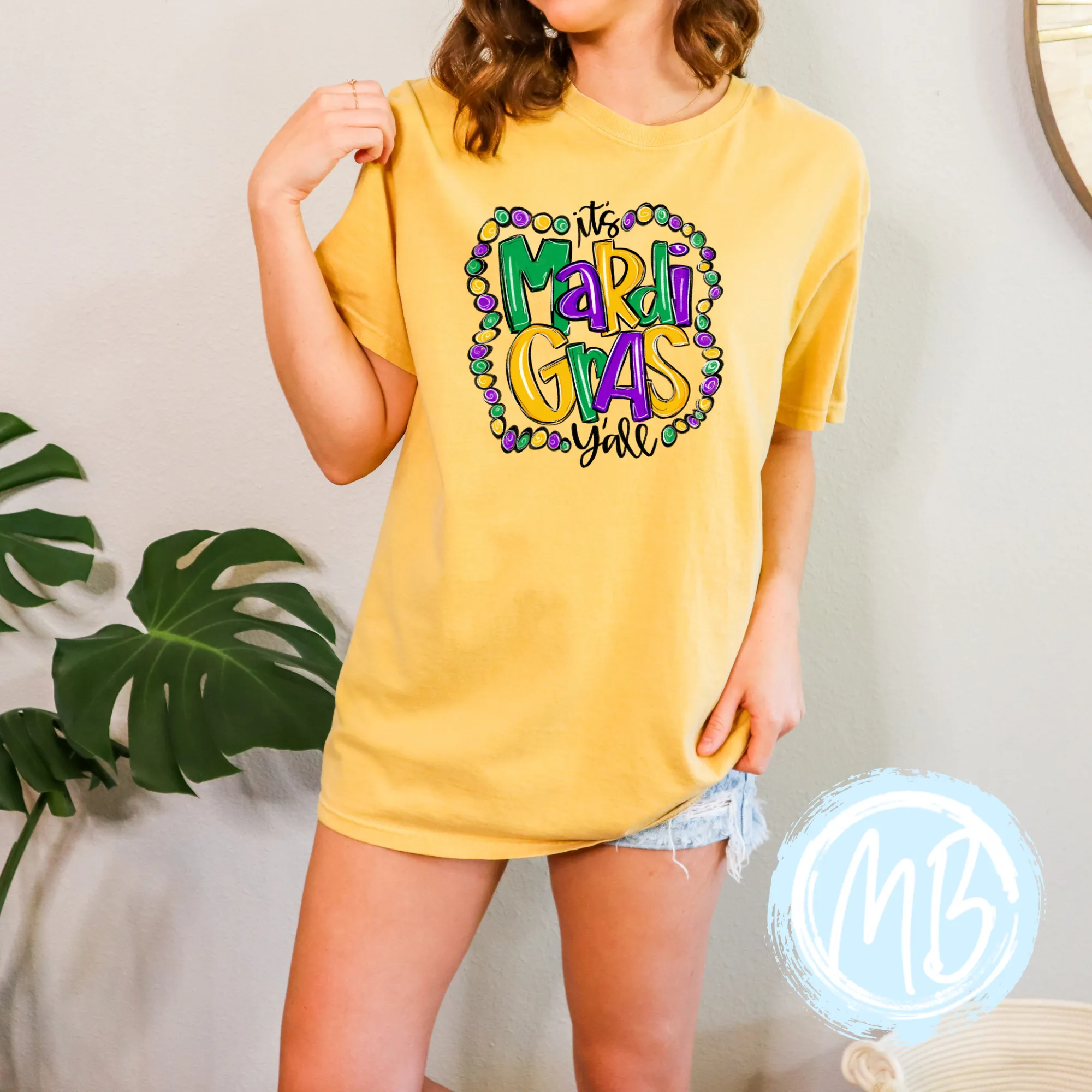 Mardi Gras Y'all Youth & Adult Tee