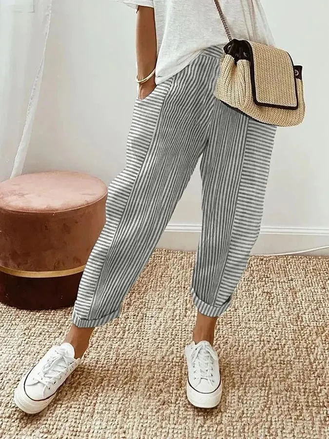 Maria - Striped Pants