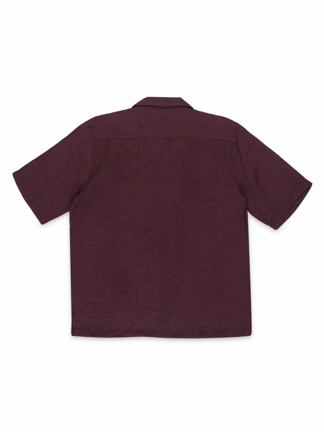 Maroon Plain Resort Shirt