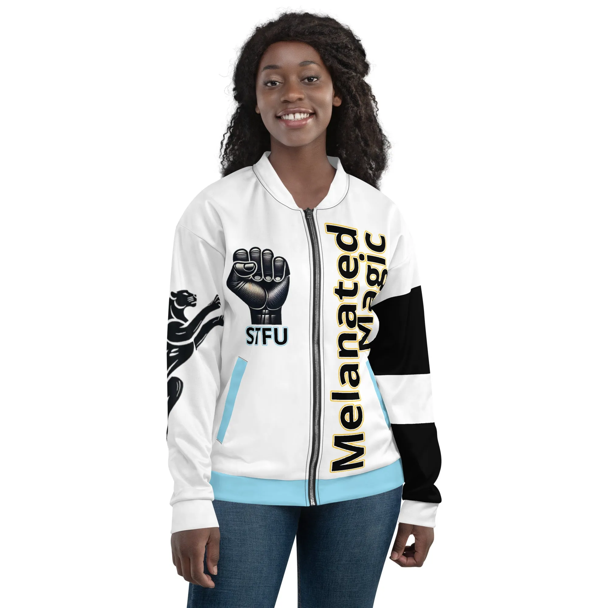 Melanated Magic Unisex Bomber Jacket - Male