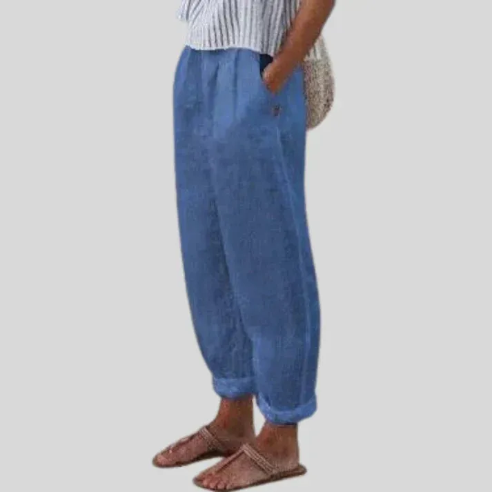 Men's Bine Linen Trousers