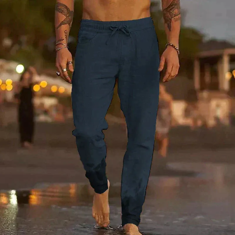 Men's relaxed linen trousers - Jaxx