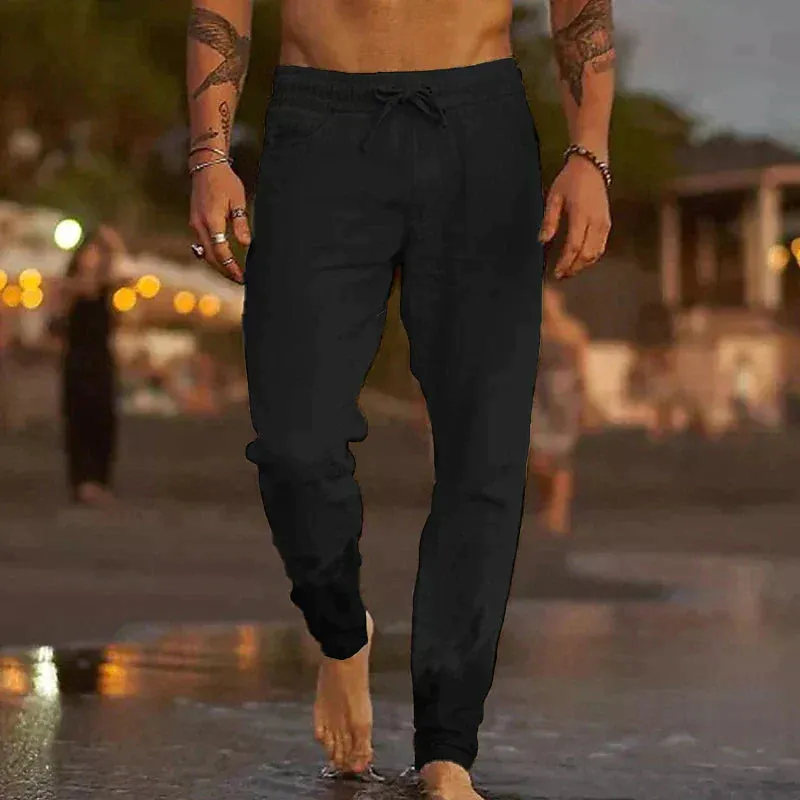 Men's relaxed linen trousers - Jaxx