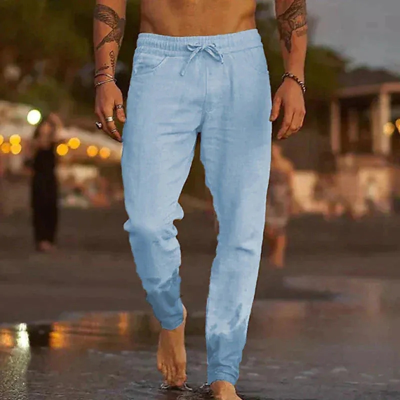 Men's relaxed linen trousers - Jaxx