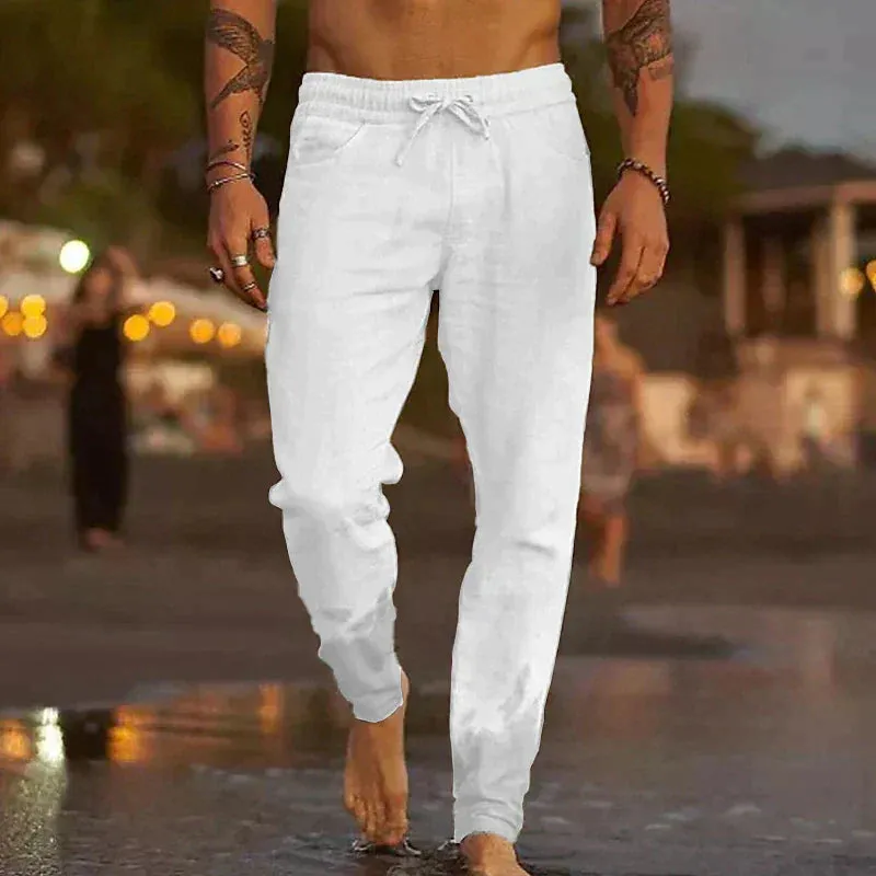 Men's relaxed linen trousers - Jaxx