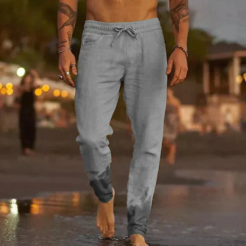 Men's relaxed linen trousers - Jaxx