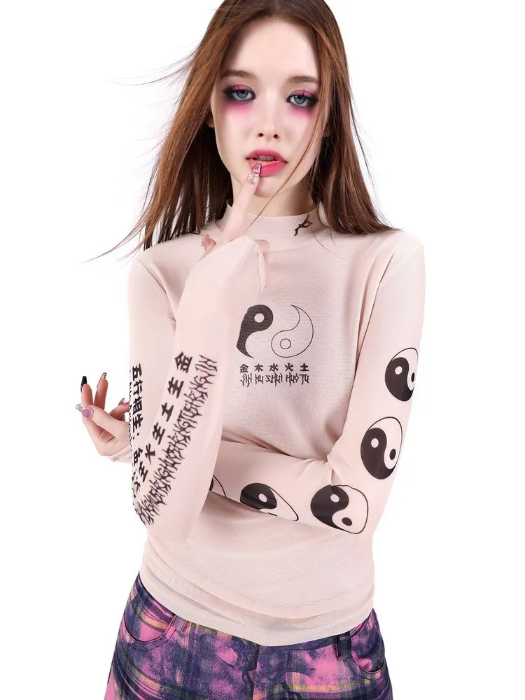 Mesh Slim Thin Sunscreen T-Shirt【s0000002544】