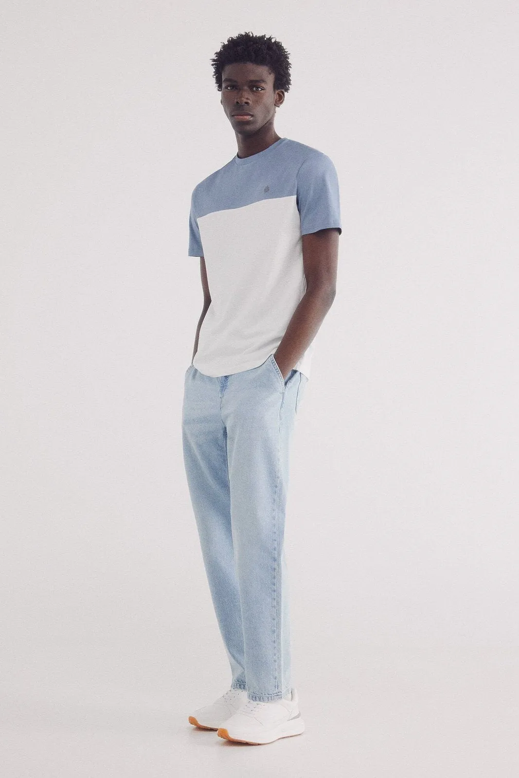 Micro-striped T-shirt - Ivory