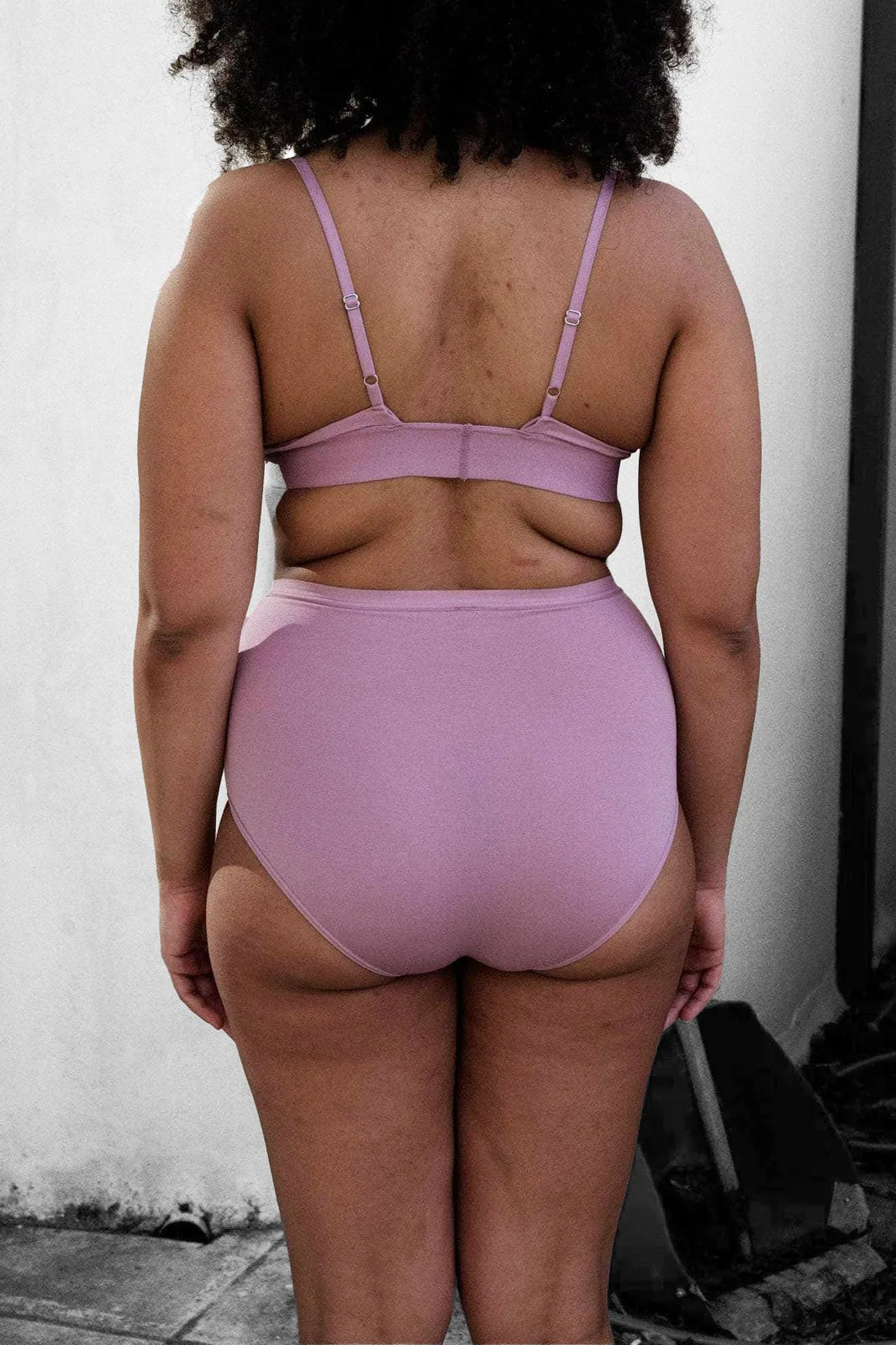 Mississippi Bra in Still Purple Bamboo Lyocell