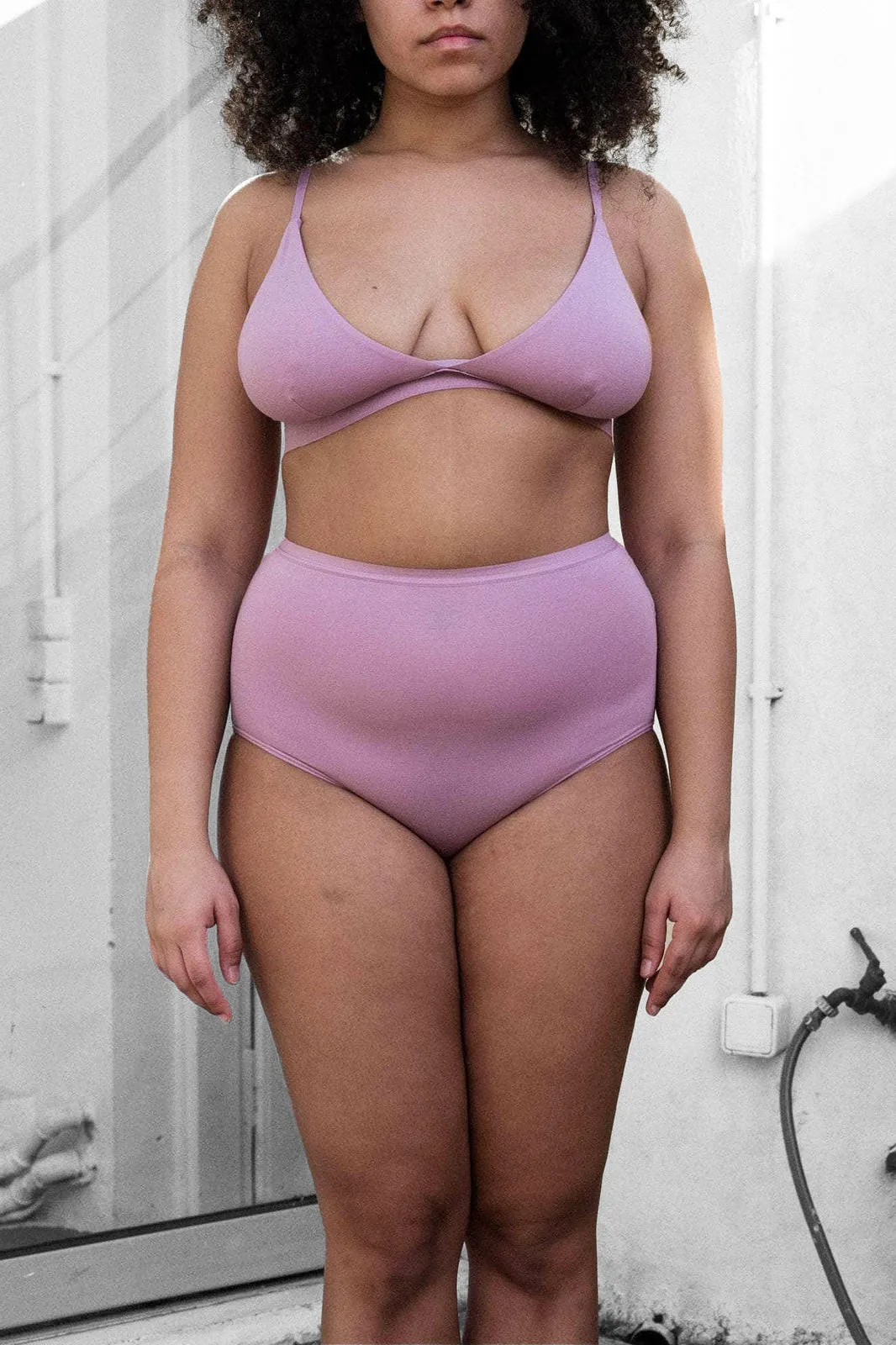 Mississippi Bra in Still Purple Bamboo Lyocell