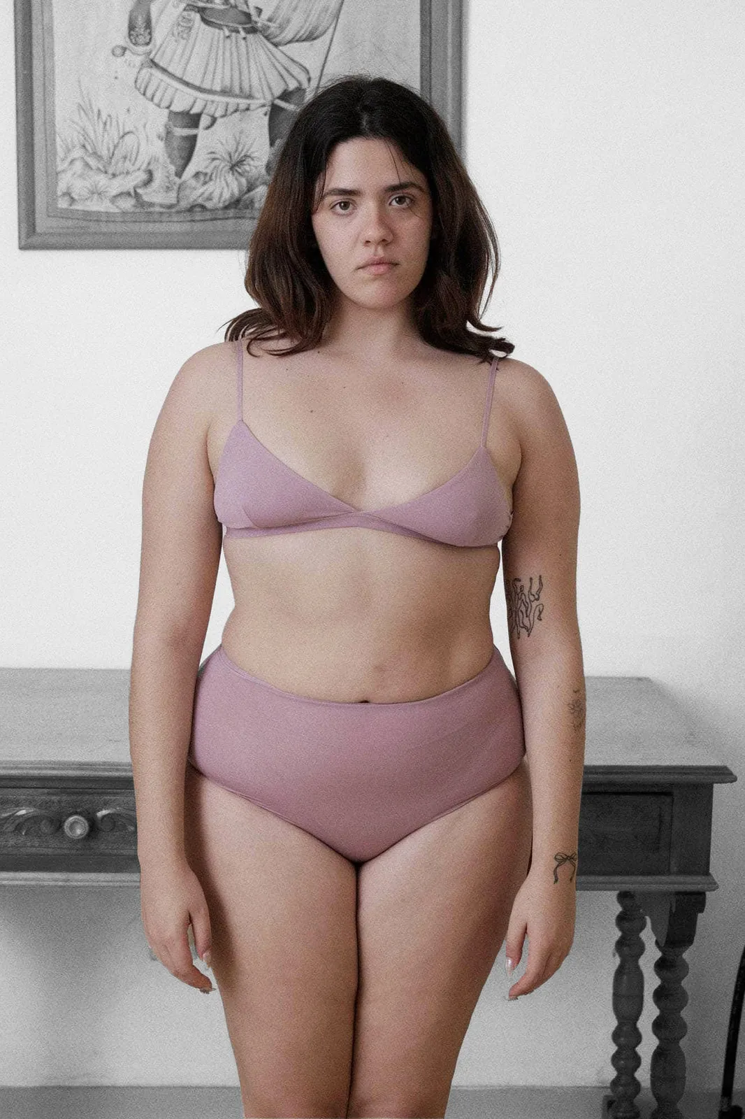 Mississippi Bra in Still Purple Bamboo Lyocell