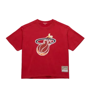 Mitchell & Ness Miami HEAT Women's Boxy Crop Tee