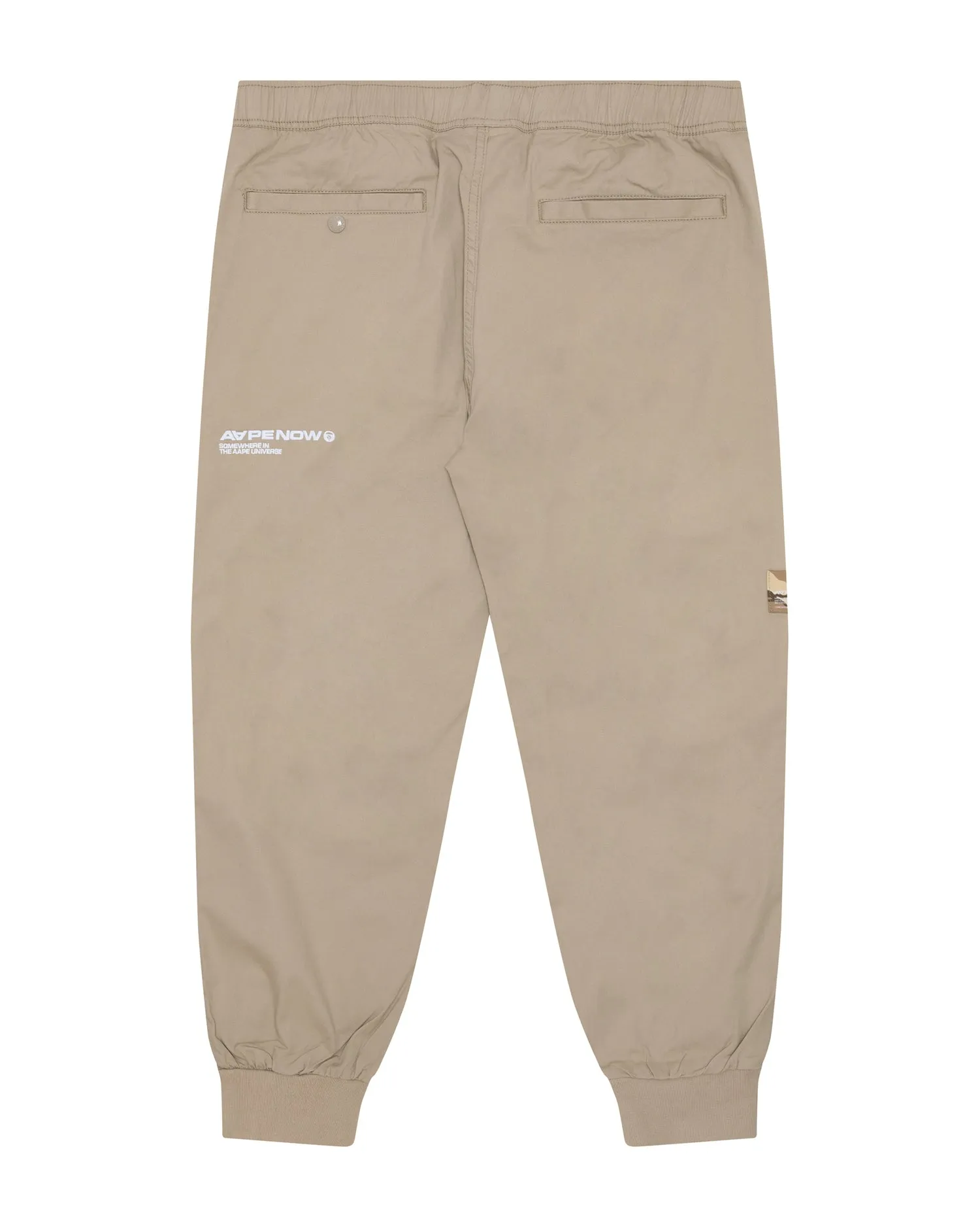 Moonface embroidered relaxed pants