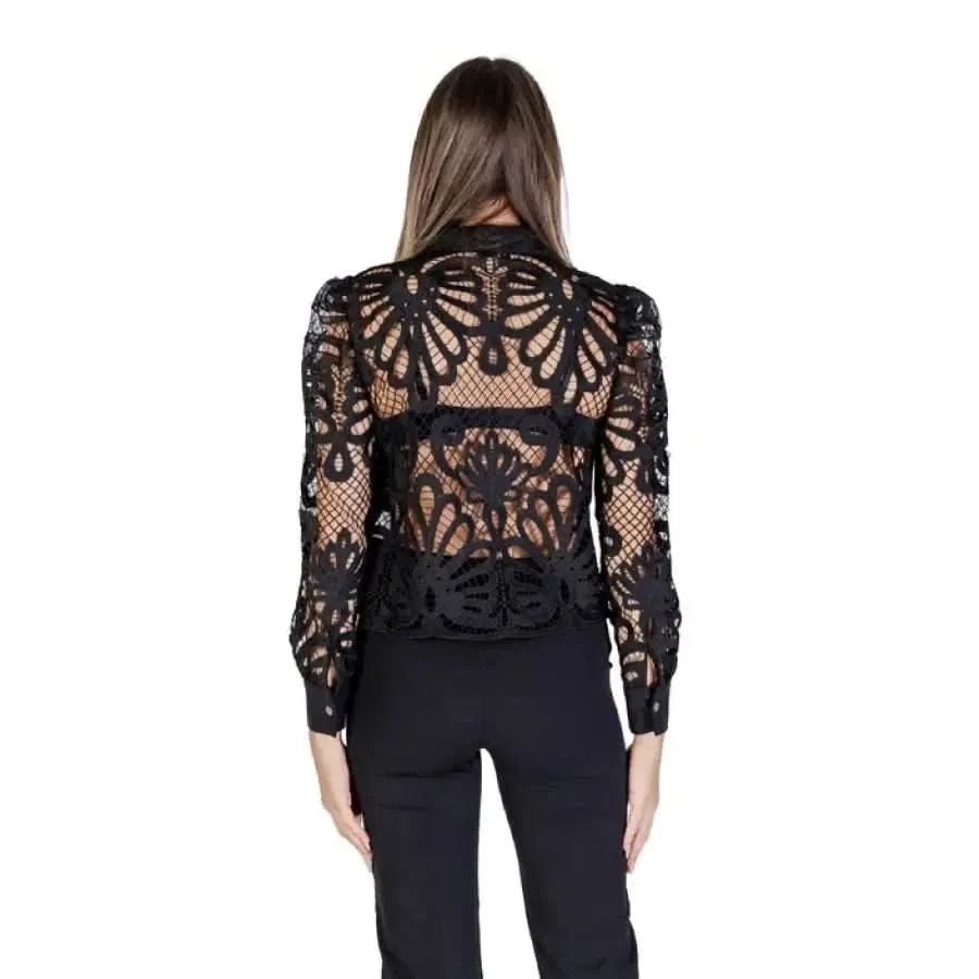 Morgan De Toi Black Classic Long Sleeve Women's Shirt