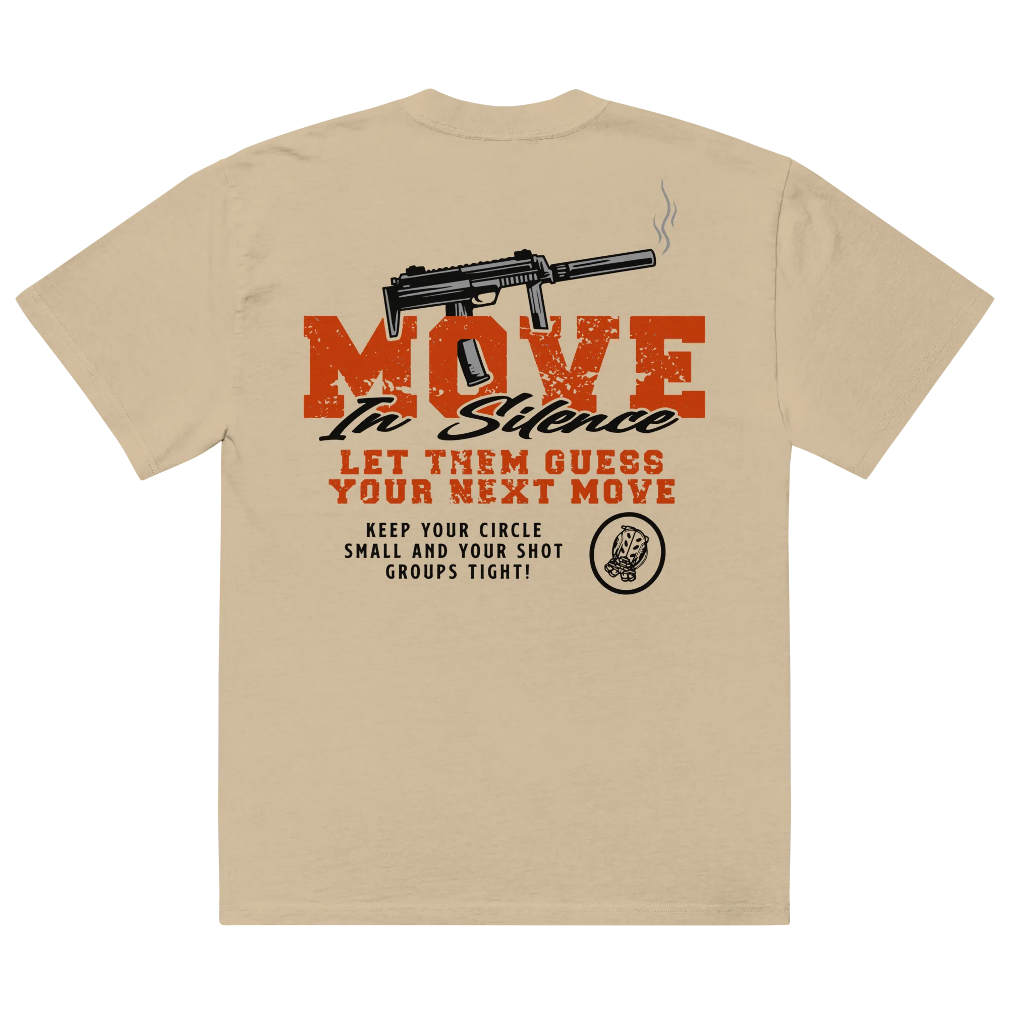 Move In Silence Oversized faded tee