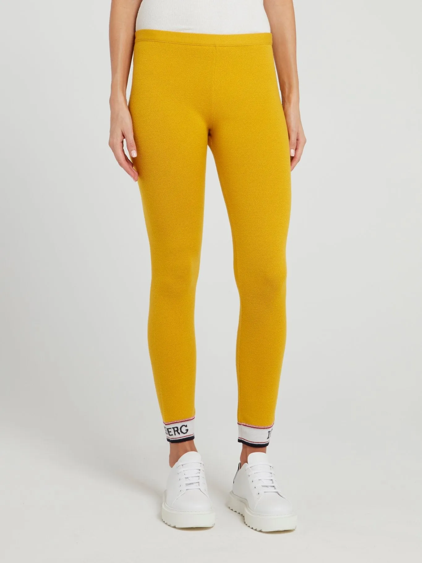 Mustard Yellow Knitted Leggings