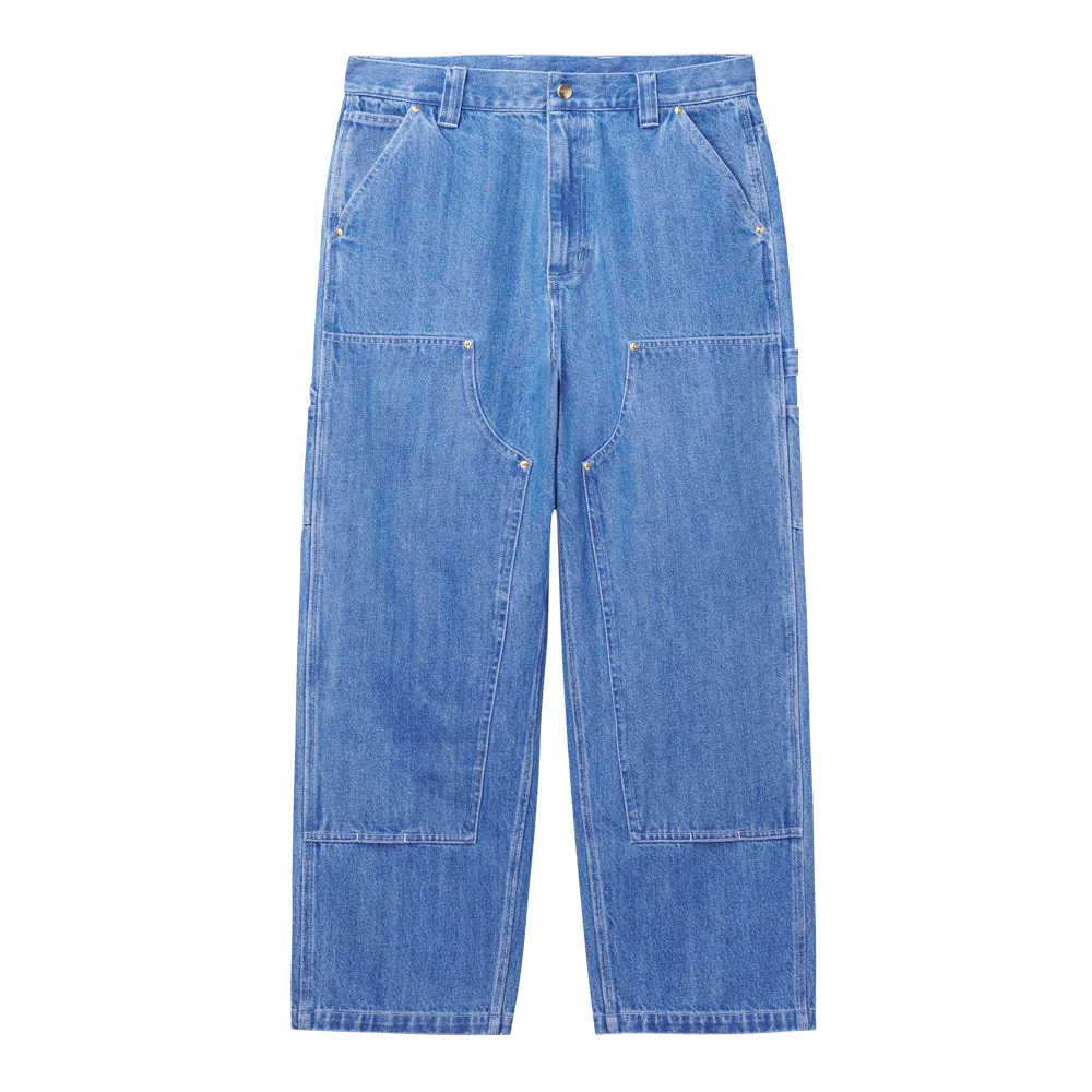 Nash Double Knee Pant | Blue (stone washed)