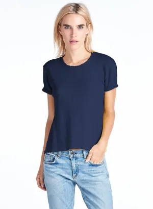NATION LTD Jackson Little Boy Tee | Midnight Blue | Vintage White