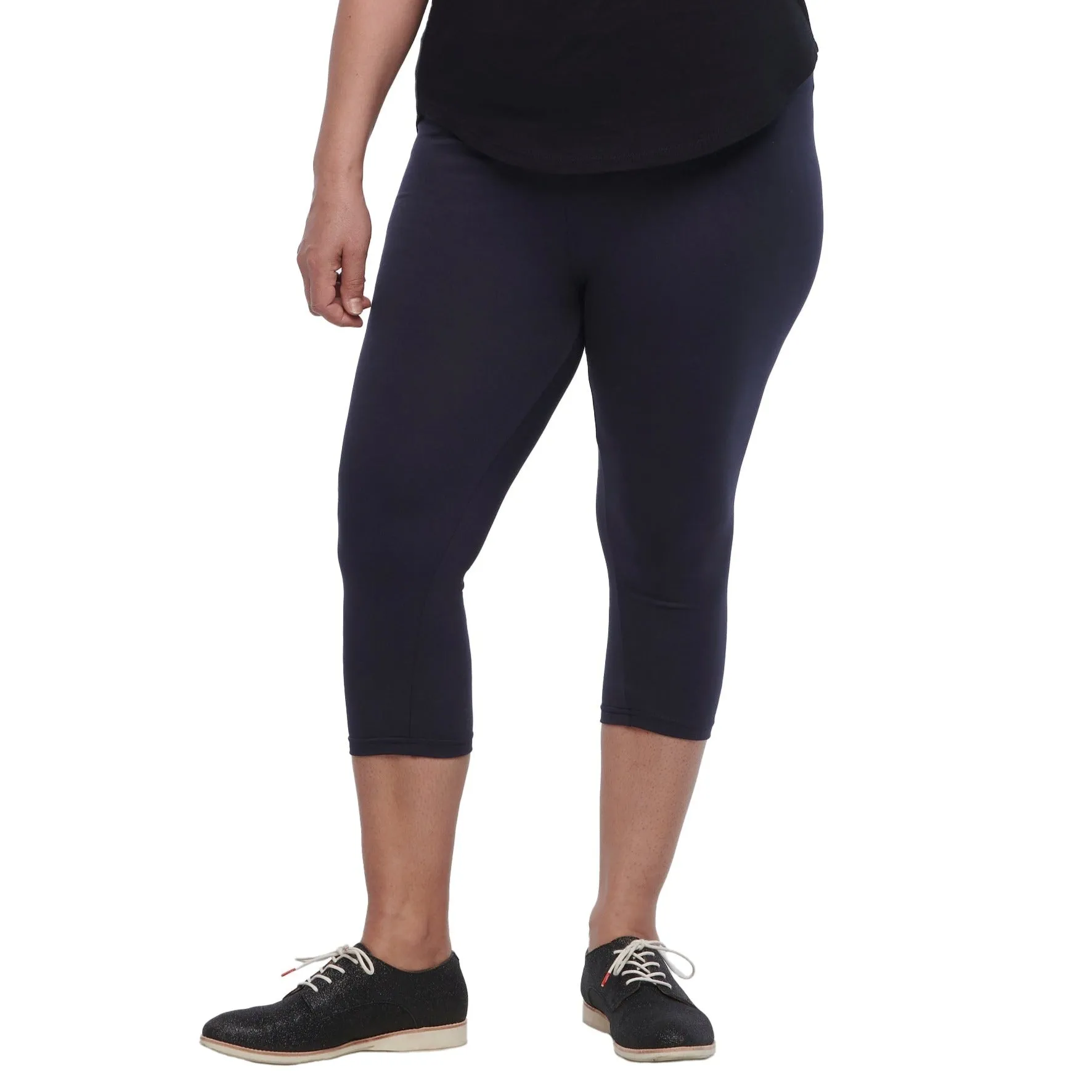 Navy Super Soft Capri