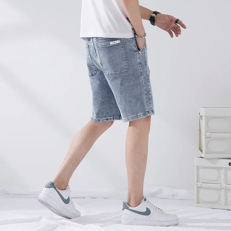 New Loose Straight Elastic Capri Pants