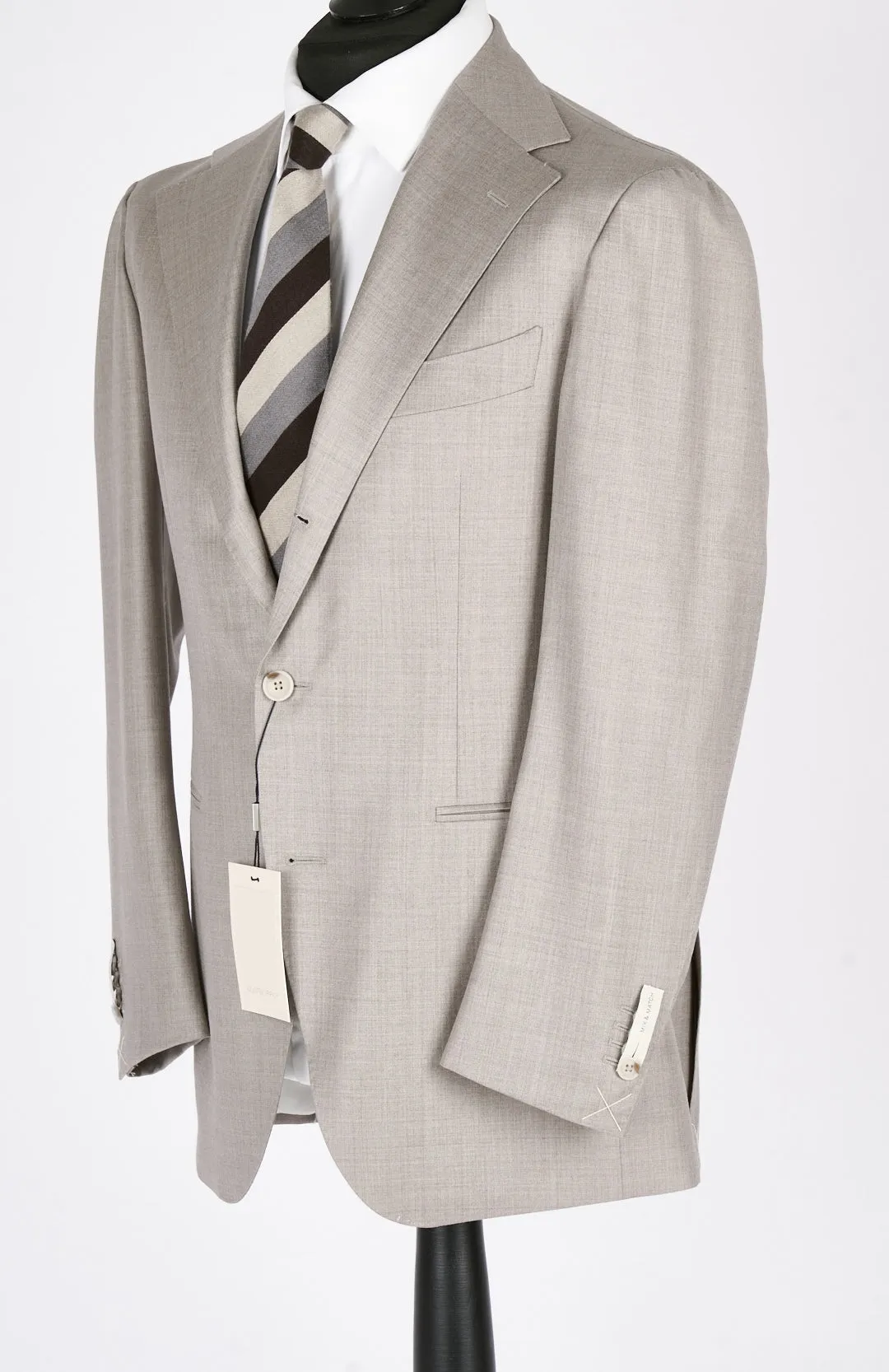 New Suitsupply Roma Soft Brown Pure Wool Super 110s All Season Suit - Size 36R, 38R, 40R