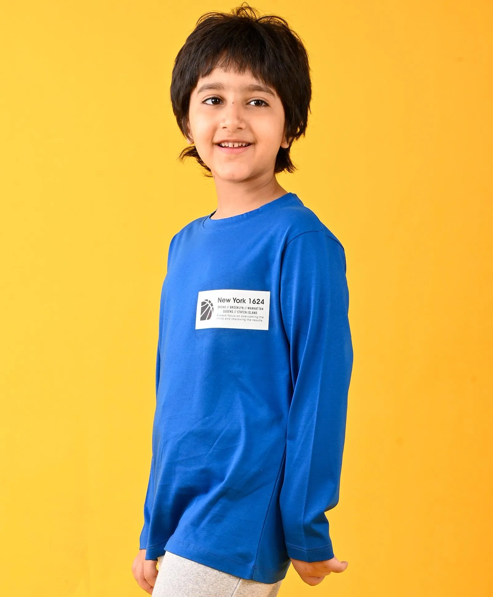 NEWYORK ROYAL LONG SLEEVES T-SHIRT - BLUE