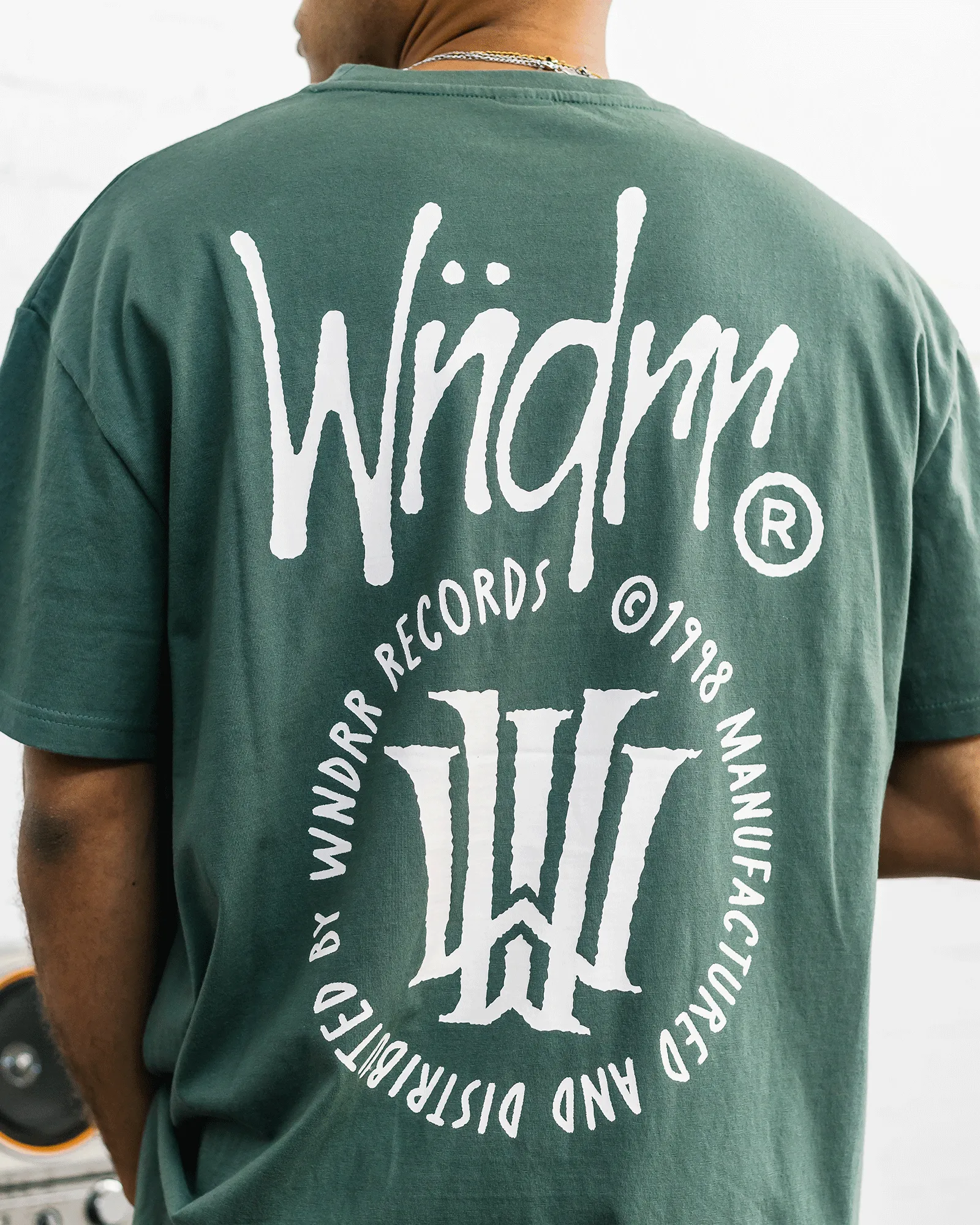 NOISE BOX FIT TEE - DARK GREEN