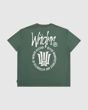NOISE BOX FIT TEE - DARK GREEN