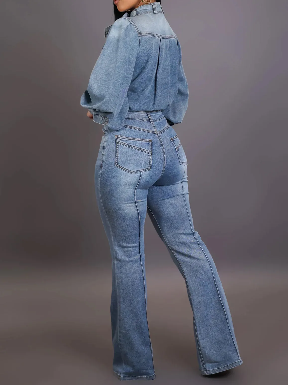 Not Your Teacher Denim Pants Set