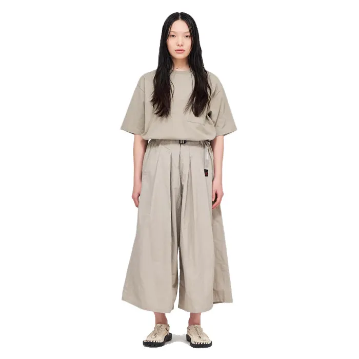 NYLON FLARE PANT CRÈME