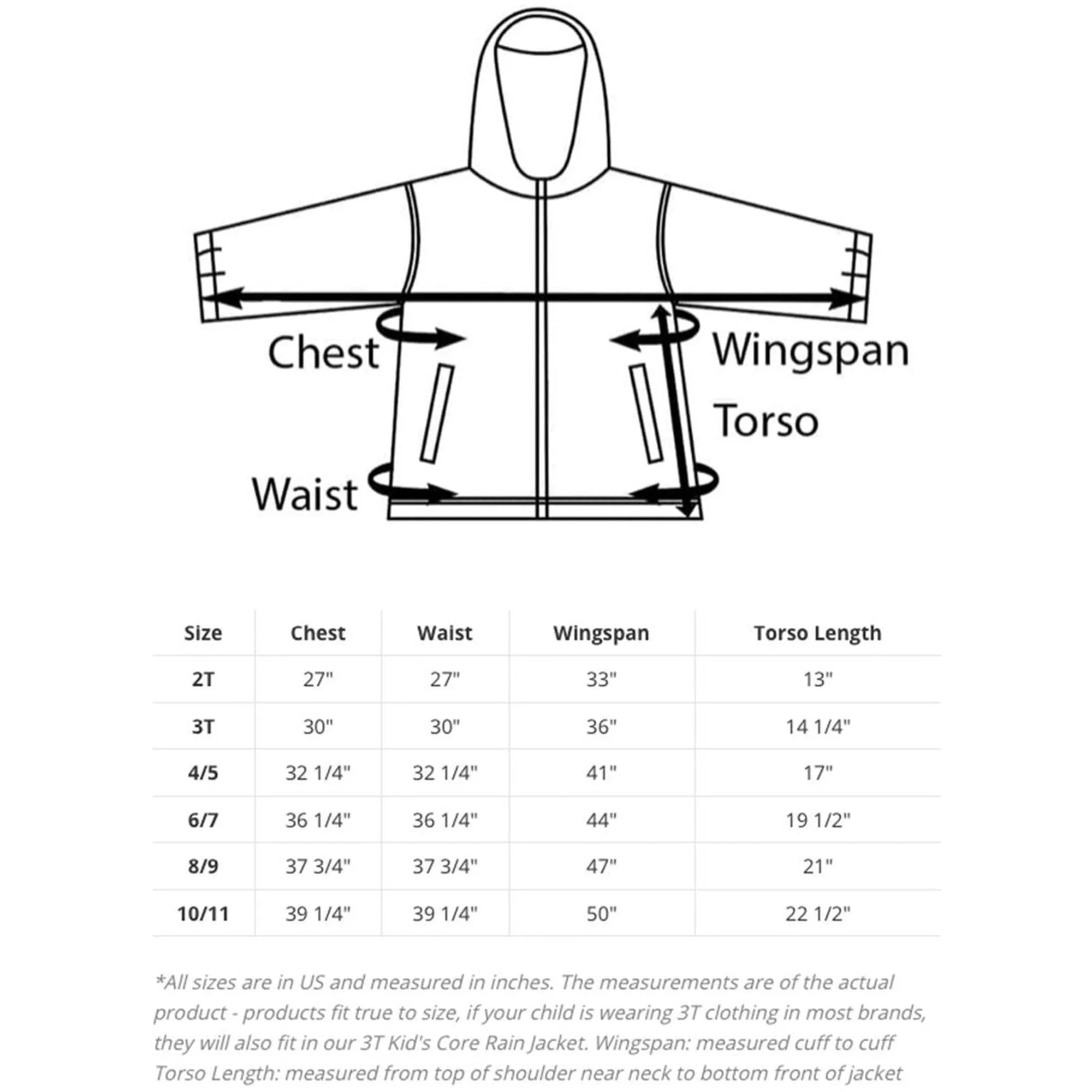 Oakiwear Kids Rain Jacket Coat Waterproof Shell Boys Girls, Green