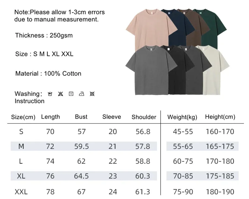 Obsidian Phoenix Unisex Luxury Washed Cotton T-Shirt - 275gsm Solid Retro High Street Basic Tee