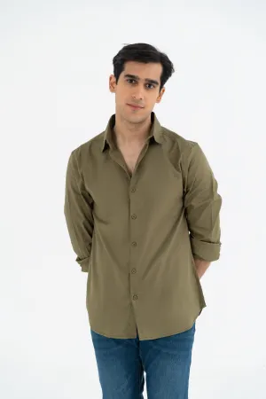 Olive Collared Shirt