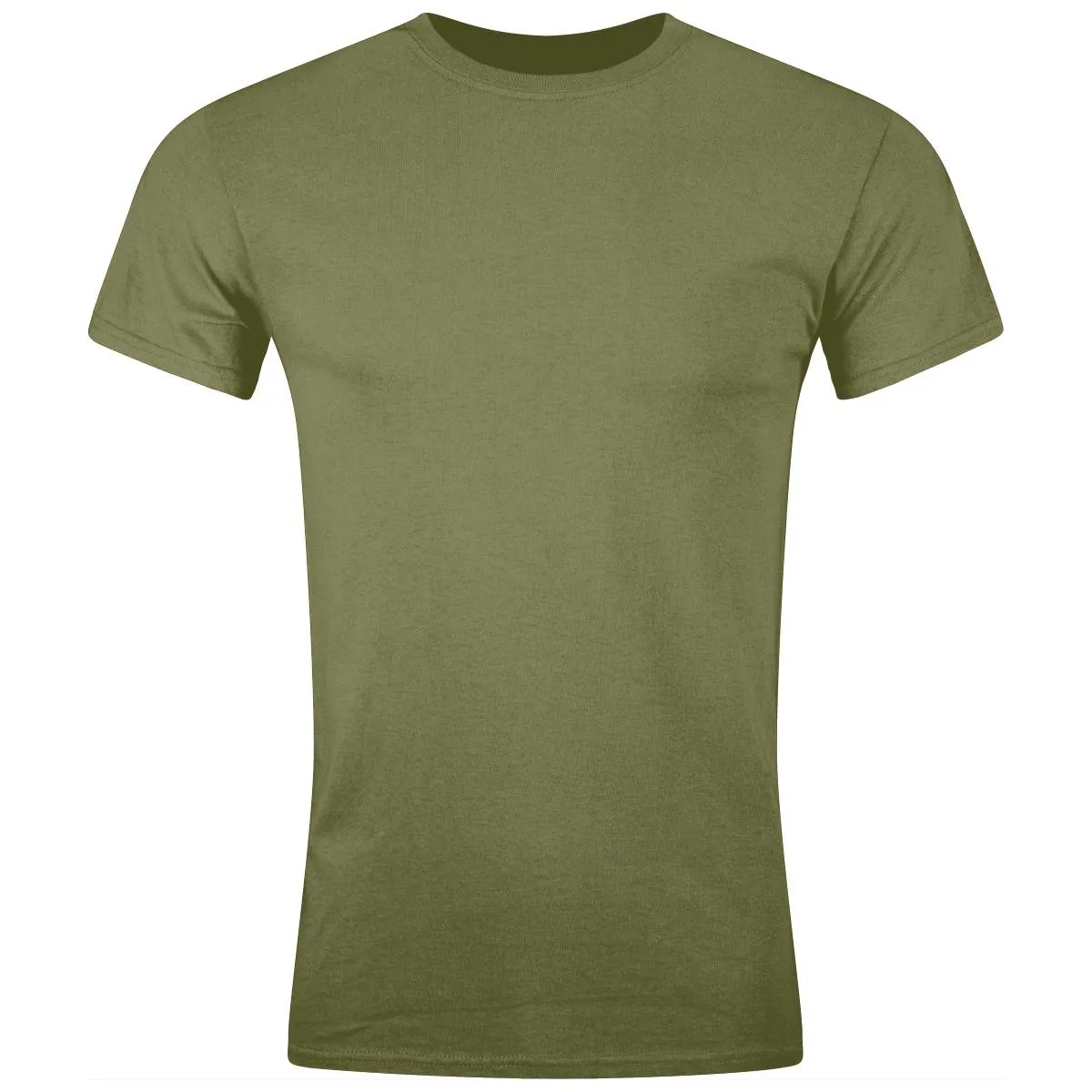 Olive Green Army Cotton T-Shirt