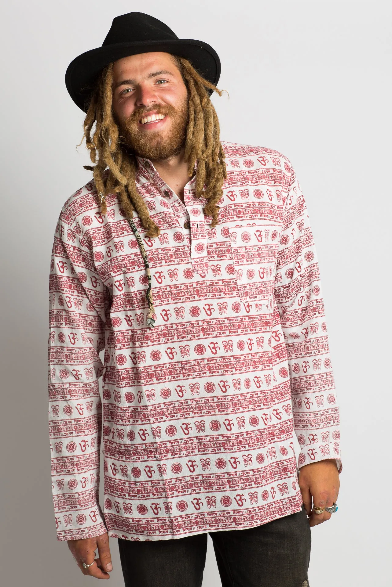 OM Symbol Handmade Nepalese Shirt