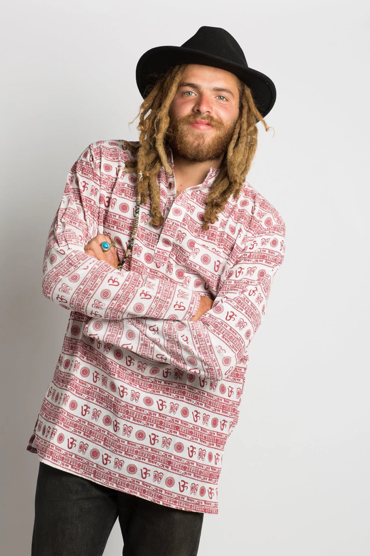 OM Symbol Handmade Nepalese Shirt