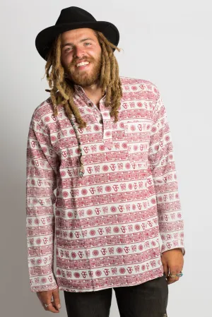 OM Symbol Handmade Nepalese Shirt