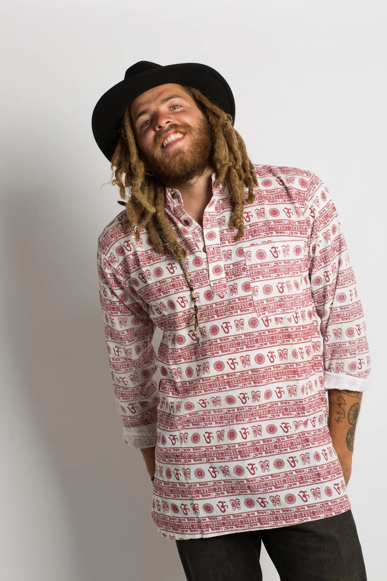 OM Symbol Handmade Nepalese Shirt