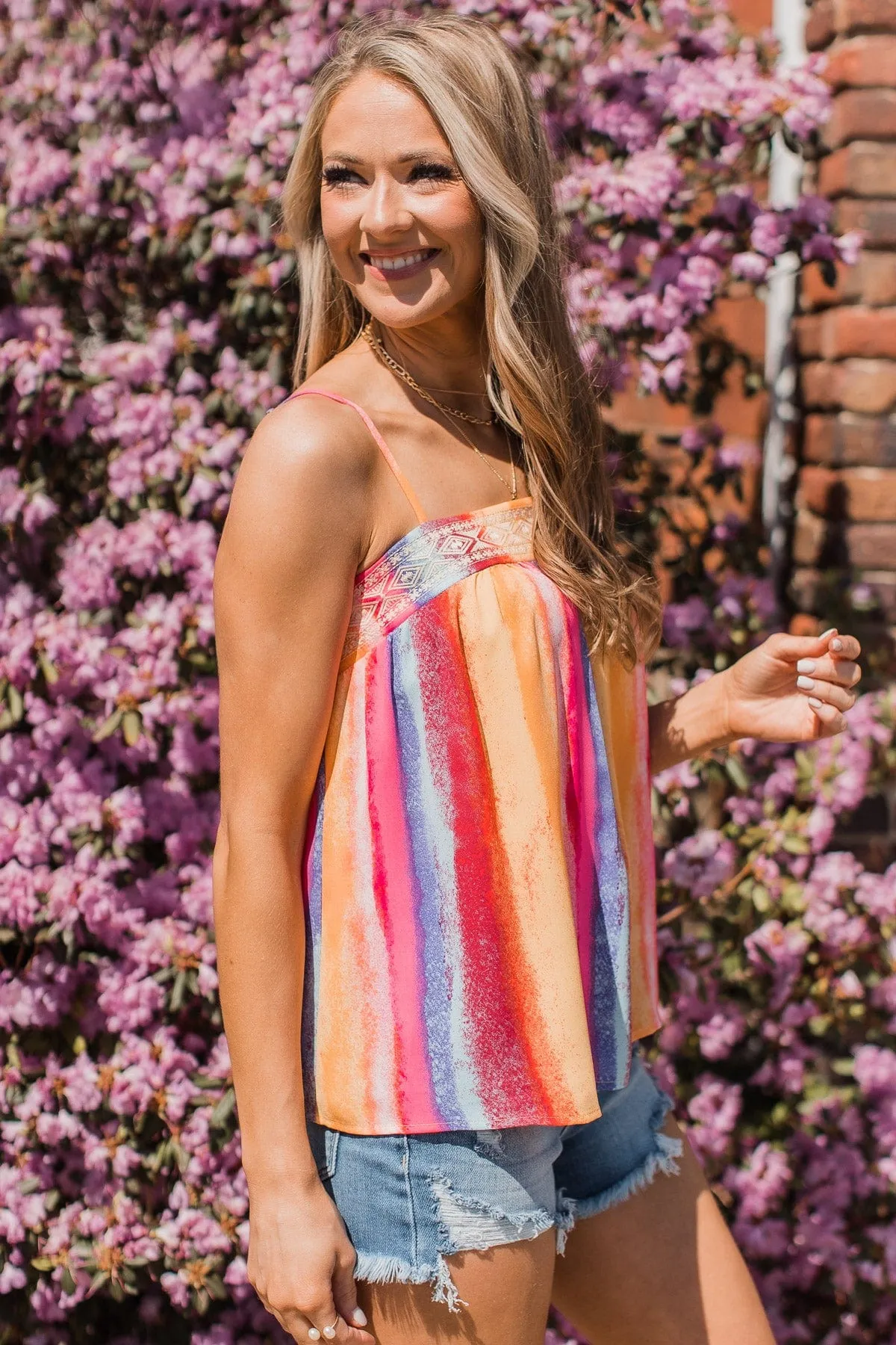 On Second Thought Tank Top- Multi-Color