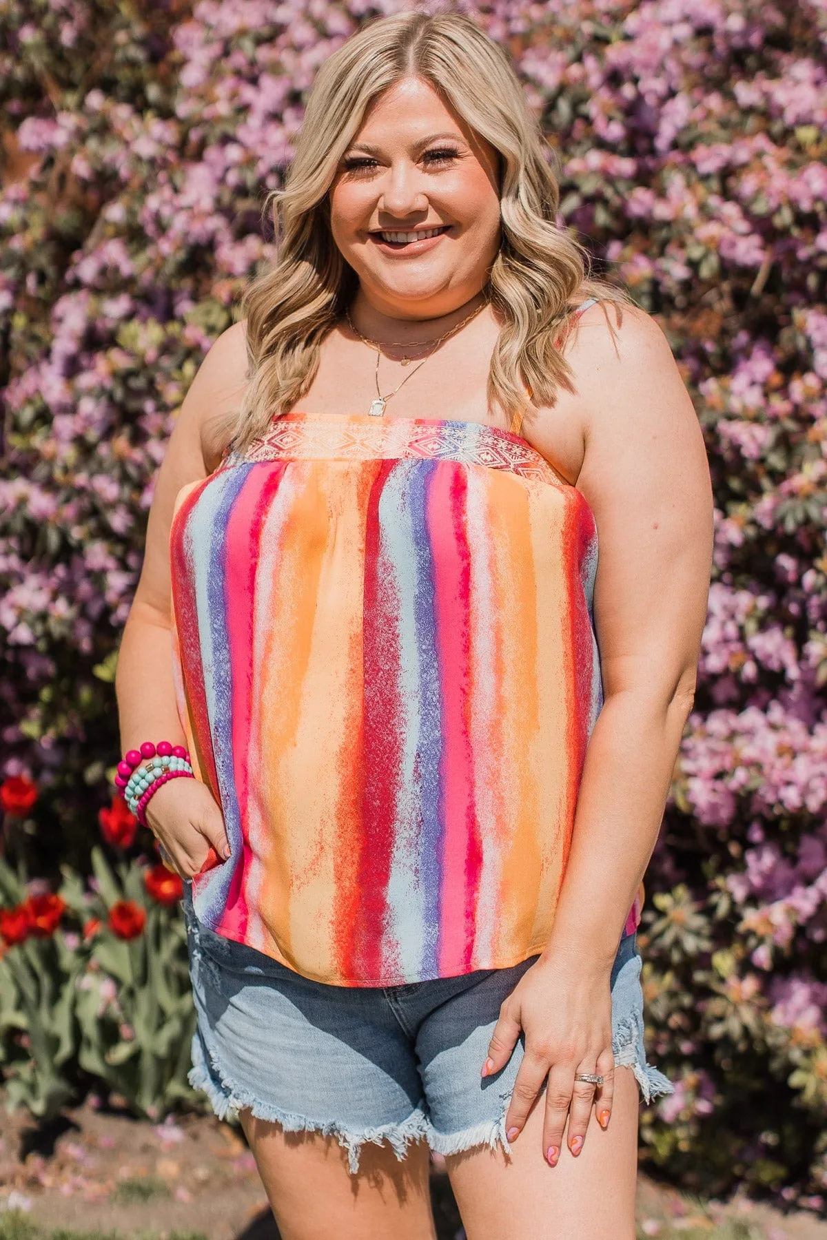 On Second Thought Tank Top- Multi-Color