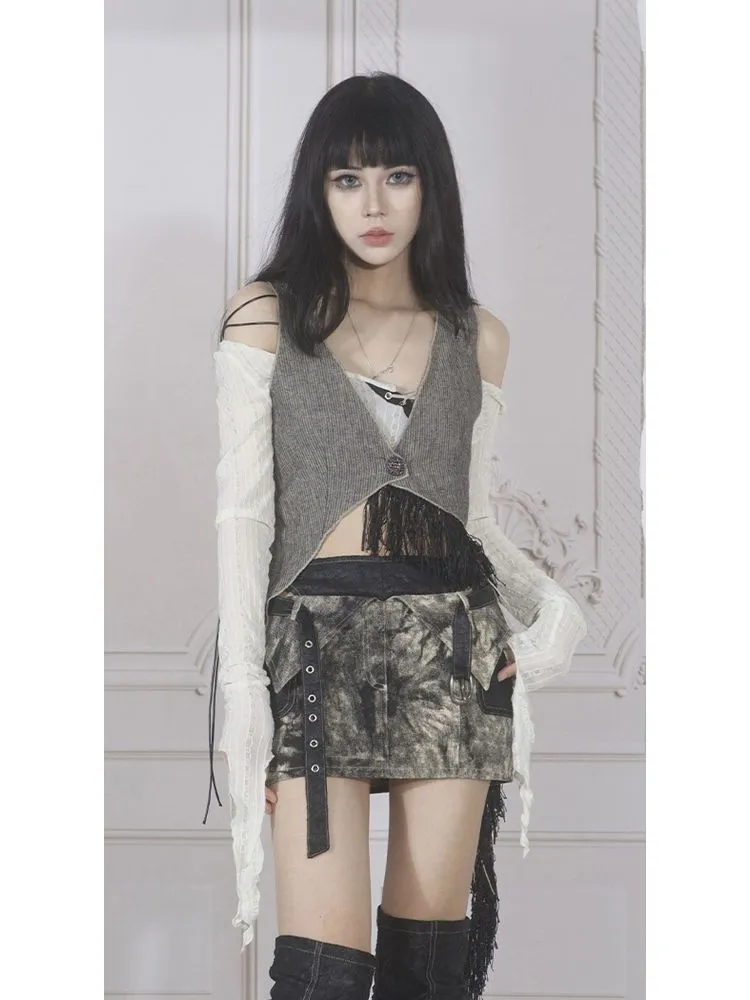 Original design thin lace shirt【s0000002443】