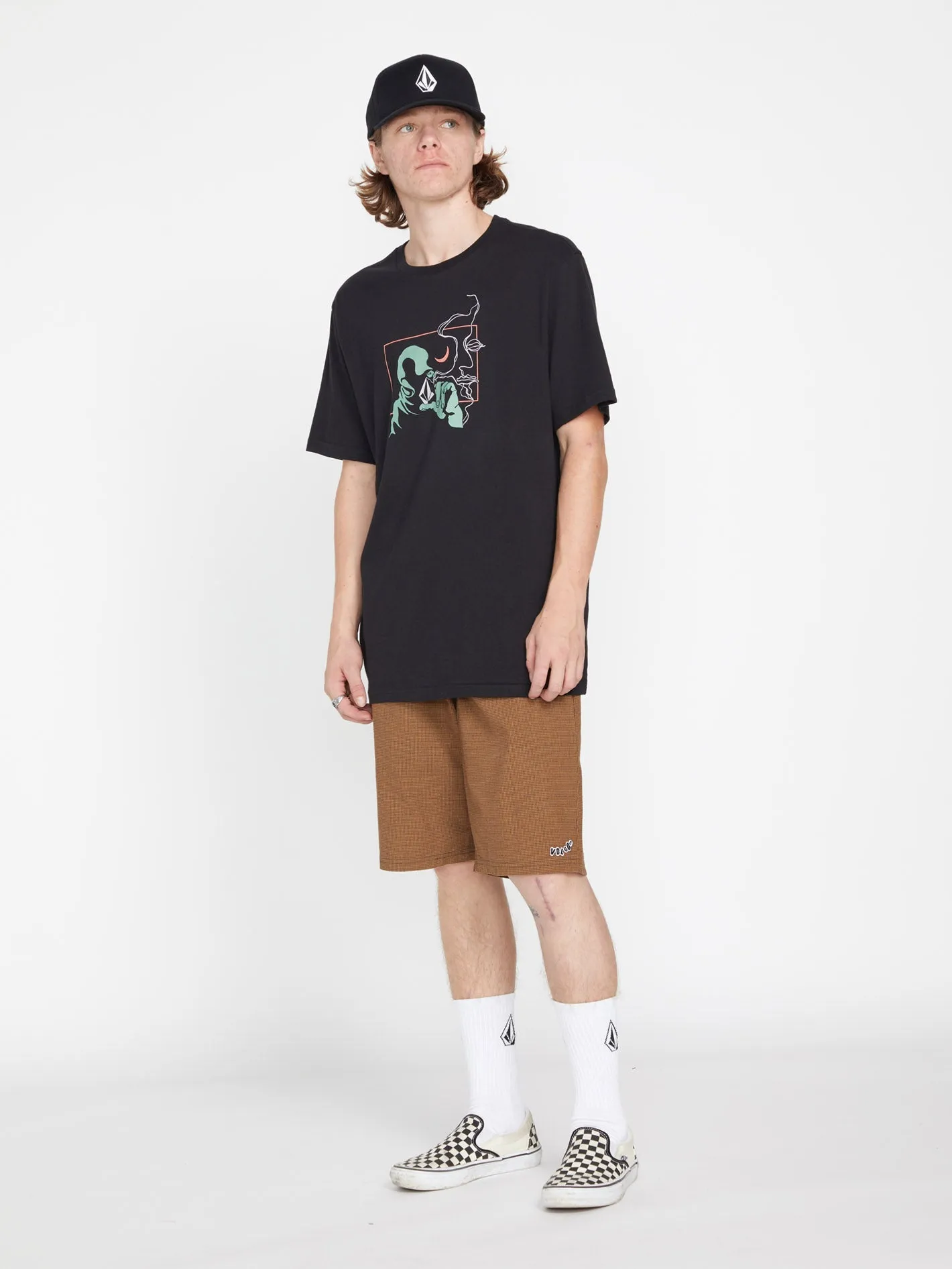 Outer Spaced 21" Shorts - RUBBER