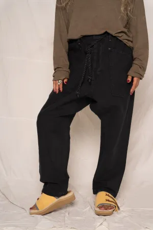P63 Fatigue Military Hemp/Organic Cotton Sulfur Black
