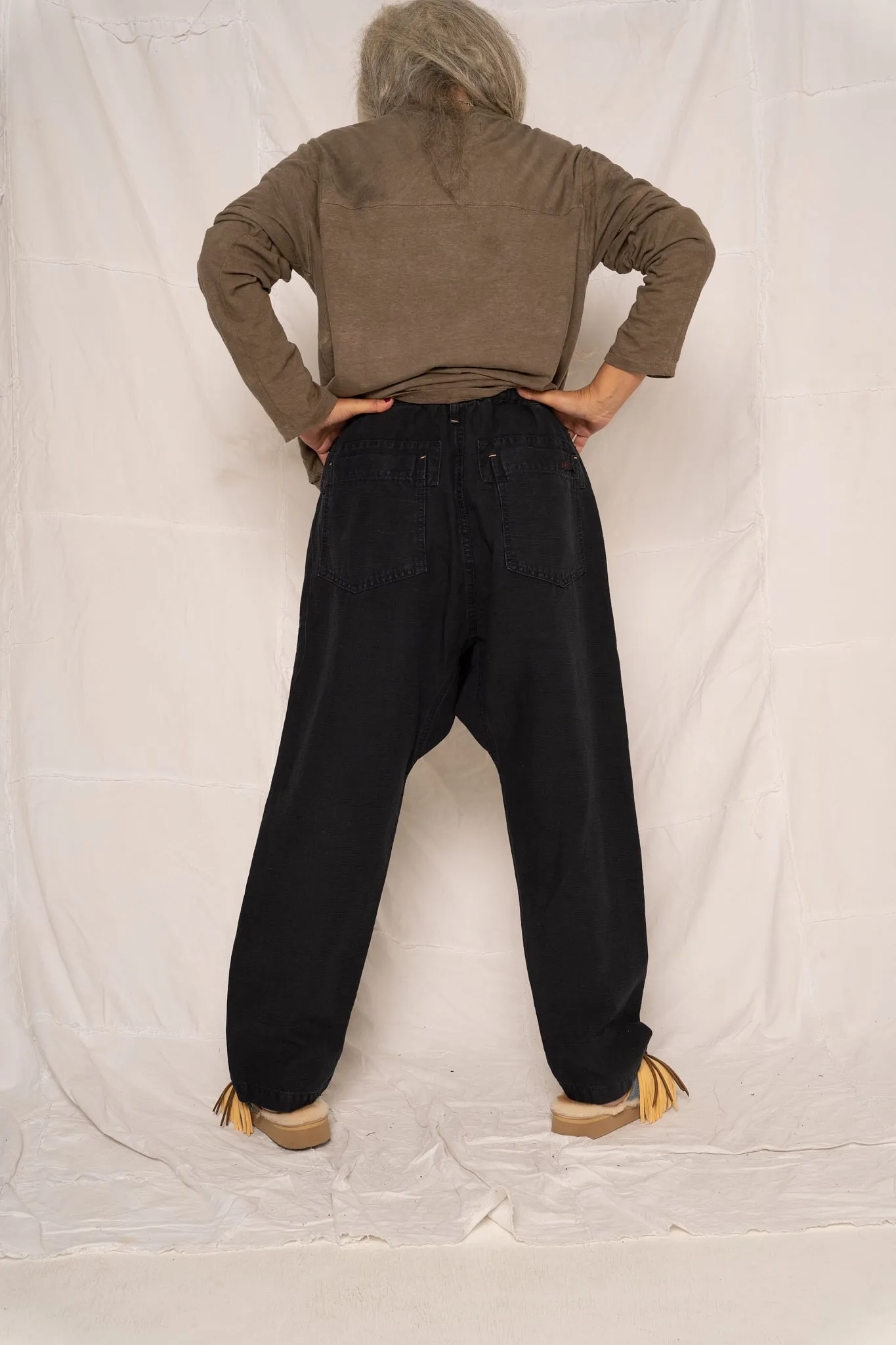 P63 Fatigue Military Hemp/Organic Cotton Sulfur Black