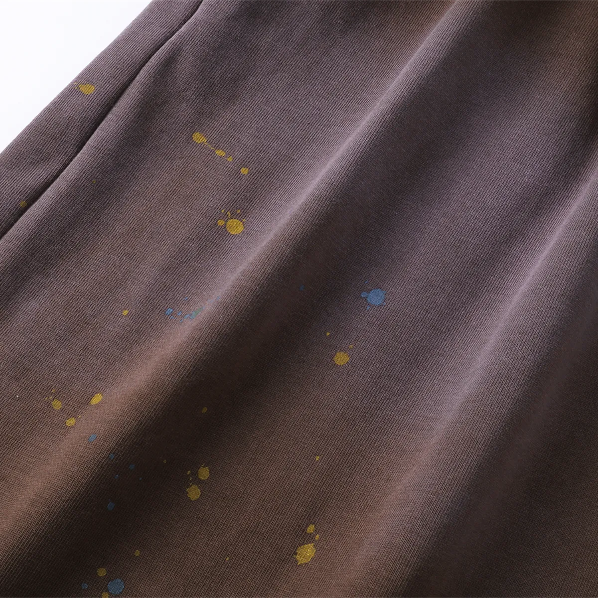 Paint-Splatter Cotton Sweat Shorts